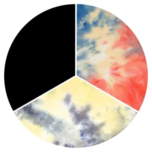 Black/Yellow Red Tiedye/Yellow Tiedye