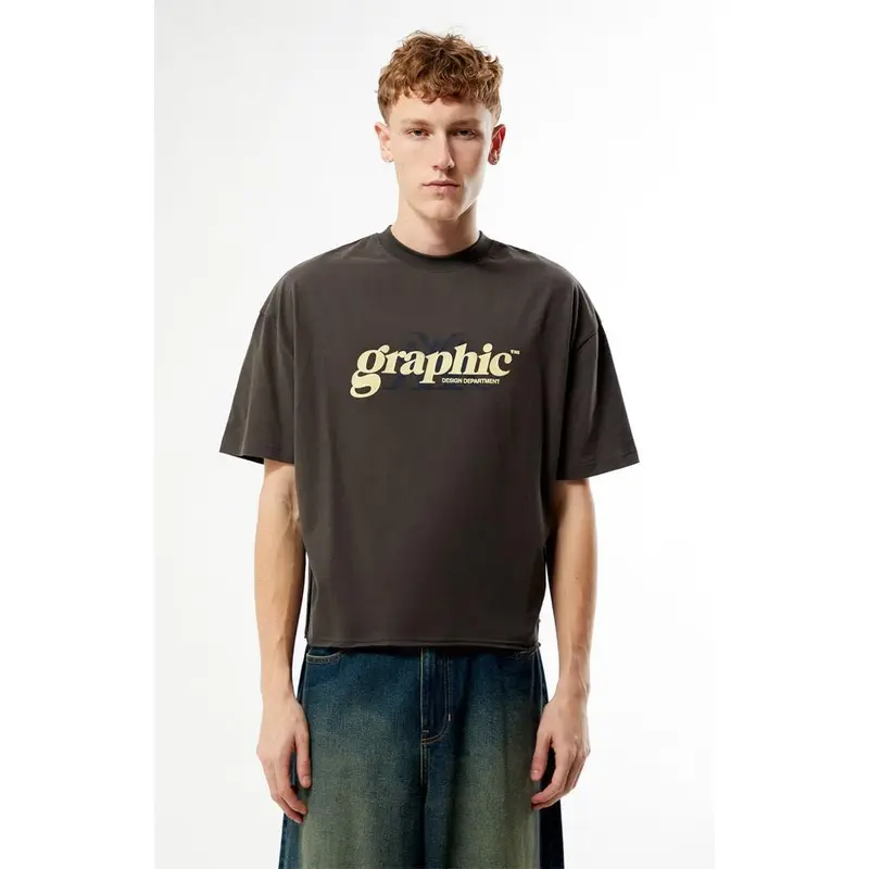 Pacsun Men's Graphic Cropped Boxy T-Shirt