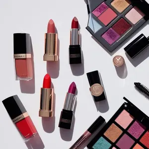 Ultimate Glamour Makeup Bundle - Includes Lip Glosses, Body Scrub, Makeup Palettes & Face Mask - High-Quality Cosmetics for Radiant Skin - China Origin