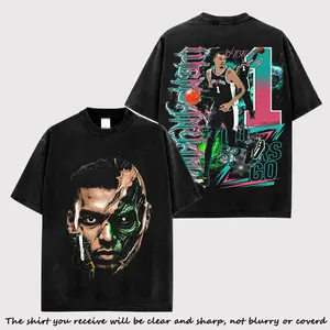 Big Face Victor Wembanyama Premium Cotton Shirt For The Alien Fans 90s Vintage Graphic Tee Spurs Nation Game Day Fit Hector Banana-Bread French Vanilla Basketball Streetwear Casual Unisex Short Sleeve Gym Workout Top Y2K Retro Distressed Washed T-shirt