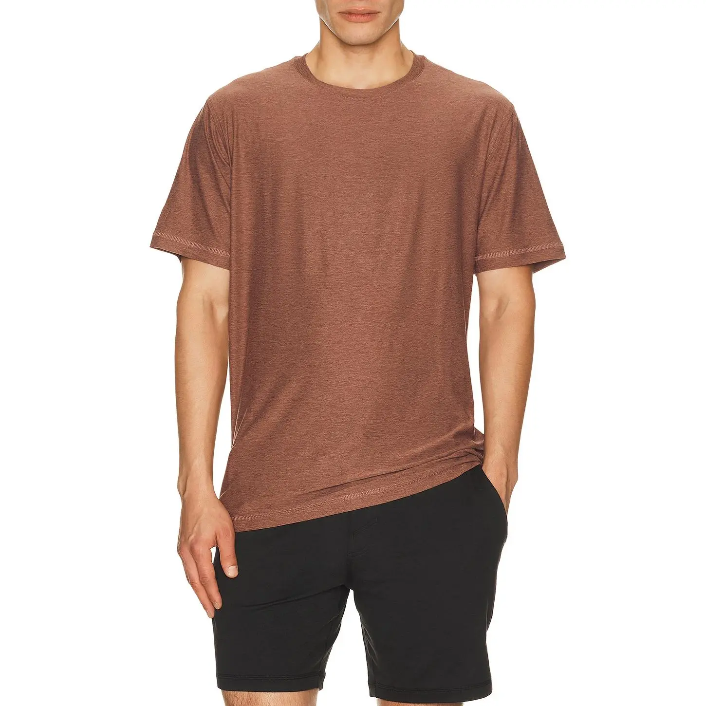 Vuori Strato Tech Tee in Sable Heather
