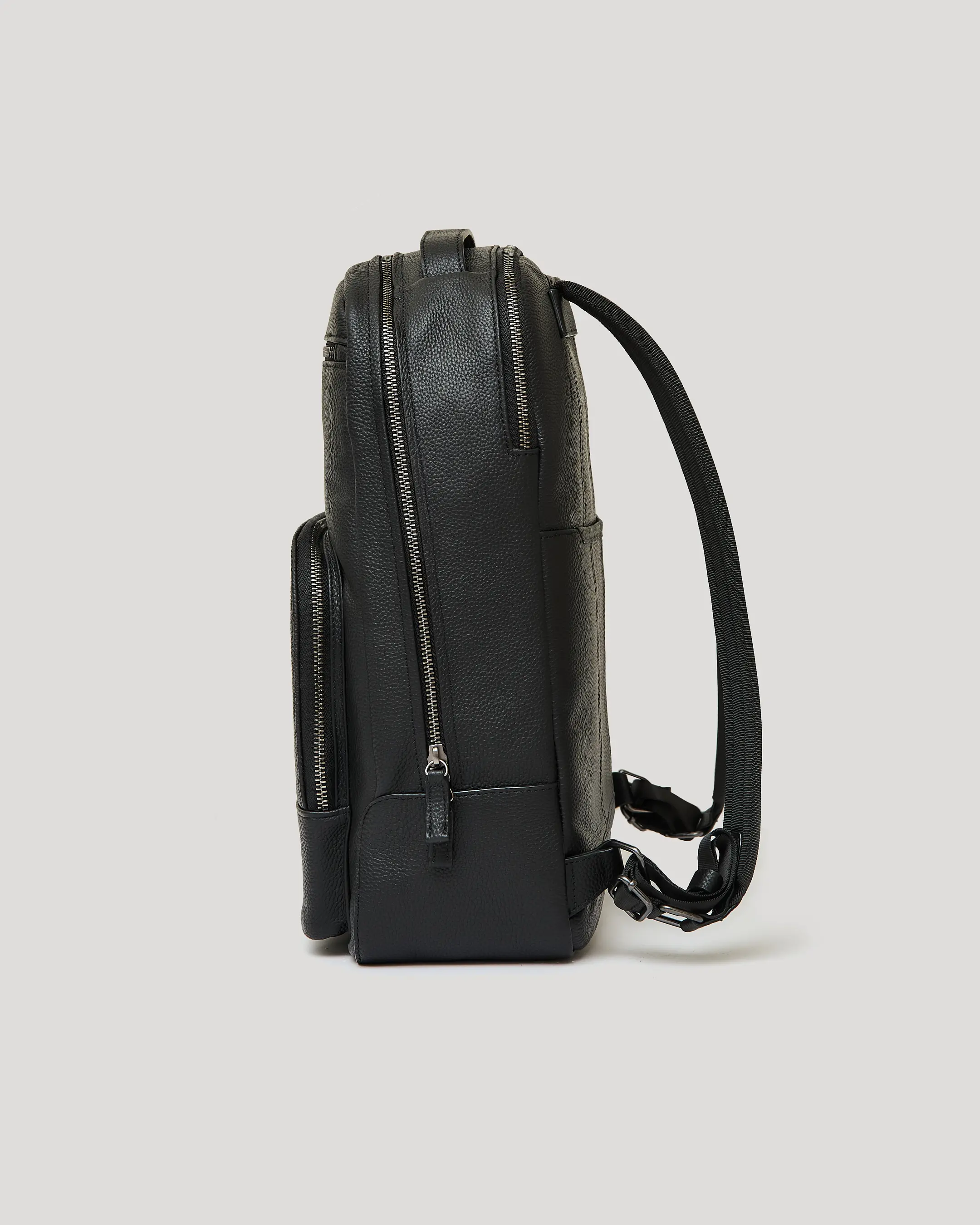 Genuine Leather Backpack Hobo, Adjustable Straps, 12\