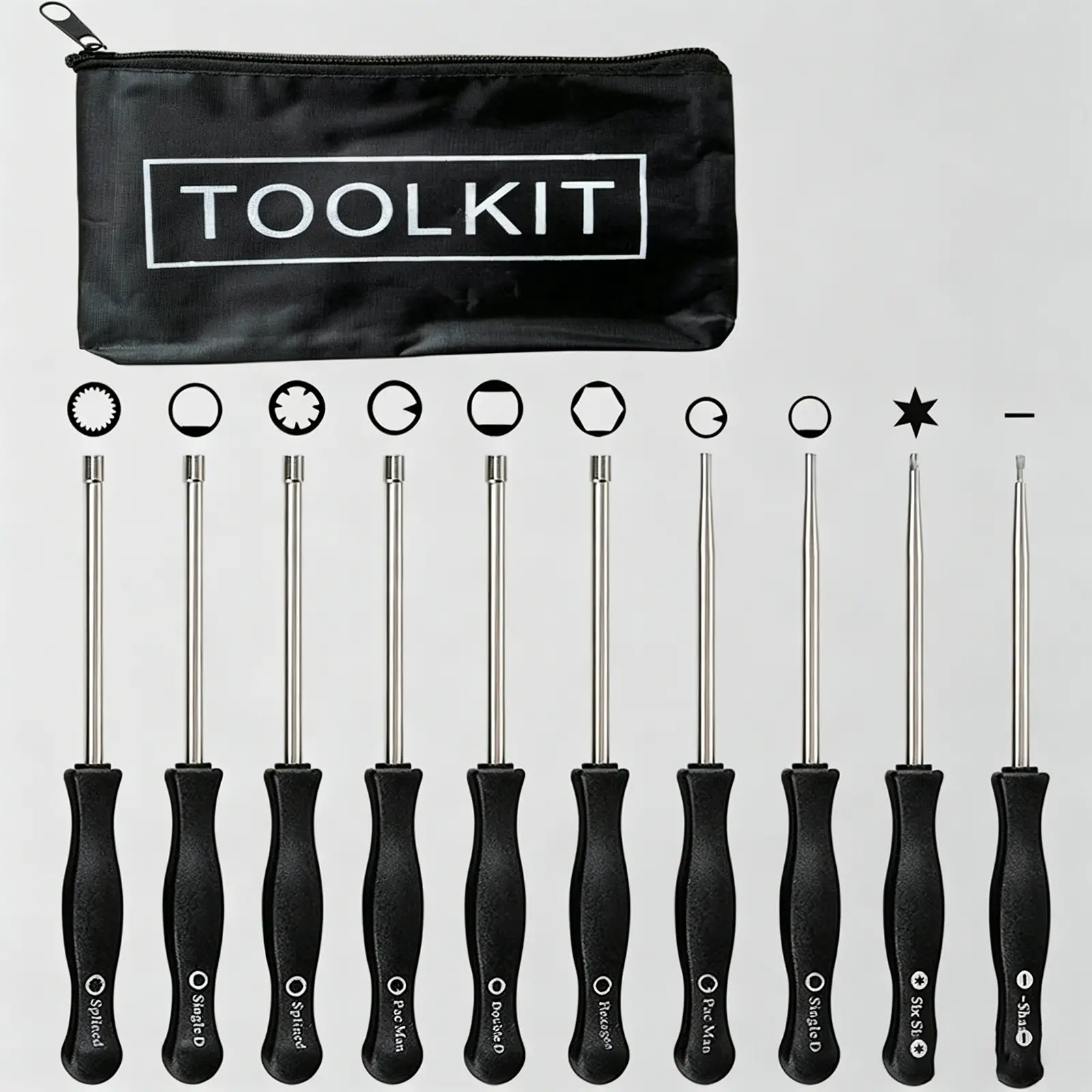 10 Pcs Carburetor Adjustment Screwdrivers Tool Kit for Common 2 Cycle Small Engine, Trimmer Weed Eater Chainsaw Carb Tune up Adjusting Hand Tool, Carb Adjustment Tool