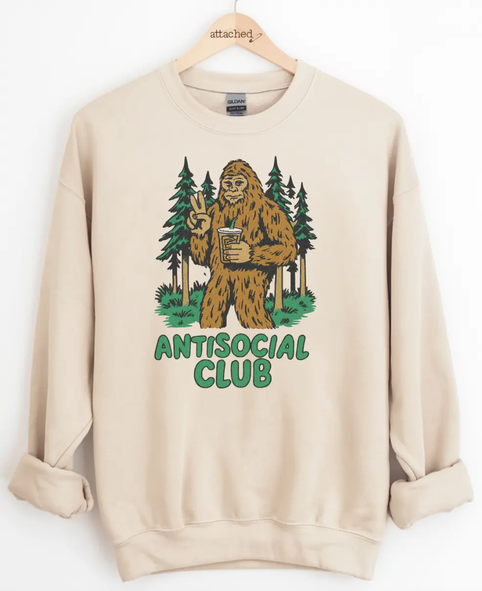 Anti Social Squatch Graphic Top