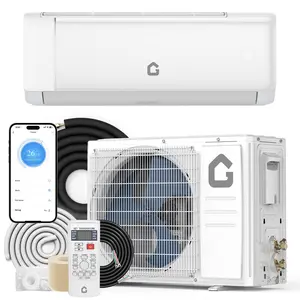 24000 BTU Ductless Mini Split Air Conditioner & Heat Pump - 21 SEER2 Inverter, 230V, Wall-Mounted, WiFi & Alexa Enabled, Ultra Quiet, Energy Efficient, with Complete Installation Kit, Cools & Heats Rooms up to 1500 Sq.Ft