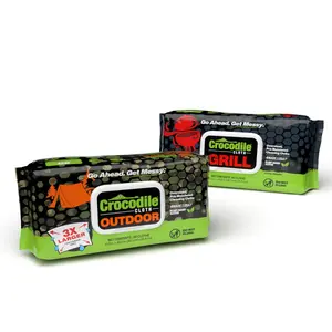 Camper’s Best Friend Bundle - Crocodile Cloth Outdoor (80 Cloths) + Grill (80 Cloths) - Alcohol-Free Cleaning Wipes - Camping Supplies - RV and Camper Cleaning