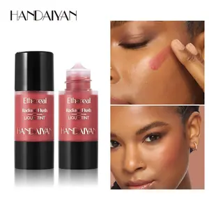 Liquid Blush Tint Press-On Fine Shimmer, Long-Lasting Hydrating Smooth Blush, Natural Radiance, Easy to Apply, Moisturizing Blush, Cosmetic