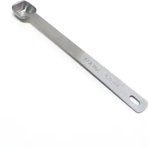 1 count 1/3 Teaspoon(1/3tsp, 1/10tbsp, 1.5ml) Single  Square Bowl Measuring Spoon, Small Individual Stainless Steel Measure Spoons Only