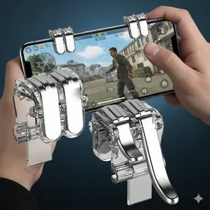 High Sensitivity Gaming Controller Trigger Buttons L1 R1 L2 R2, Ergonomic Design for Fast Aiming & Precision Rapid Fire. Comfort Grip, Easy Setup. Must-Have Mobile Gaming Accessory for Competitive Play & Rank Boosting.
