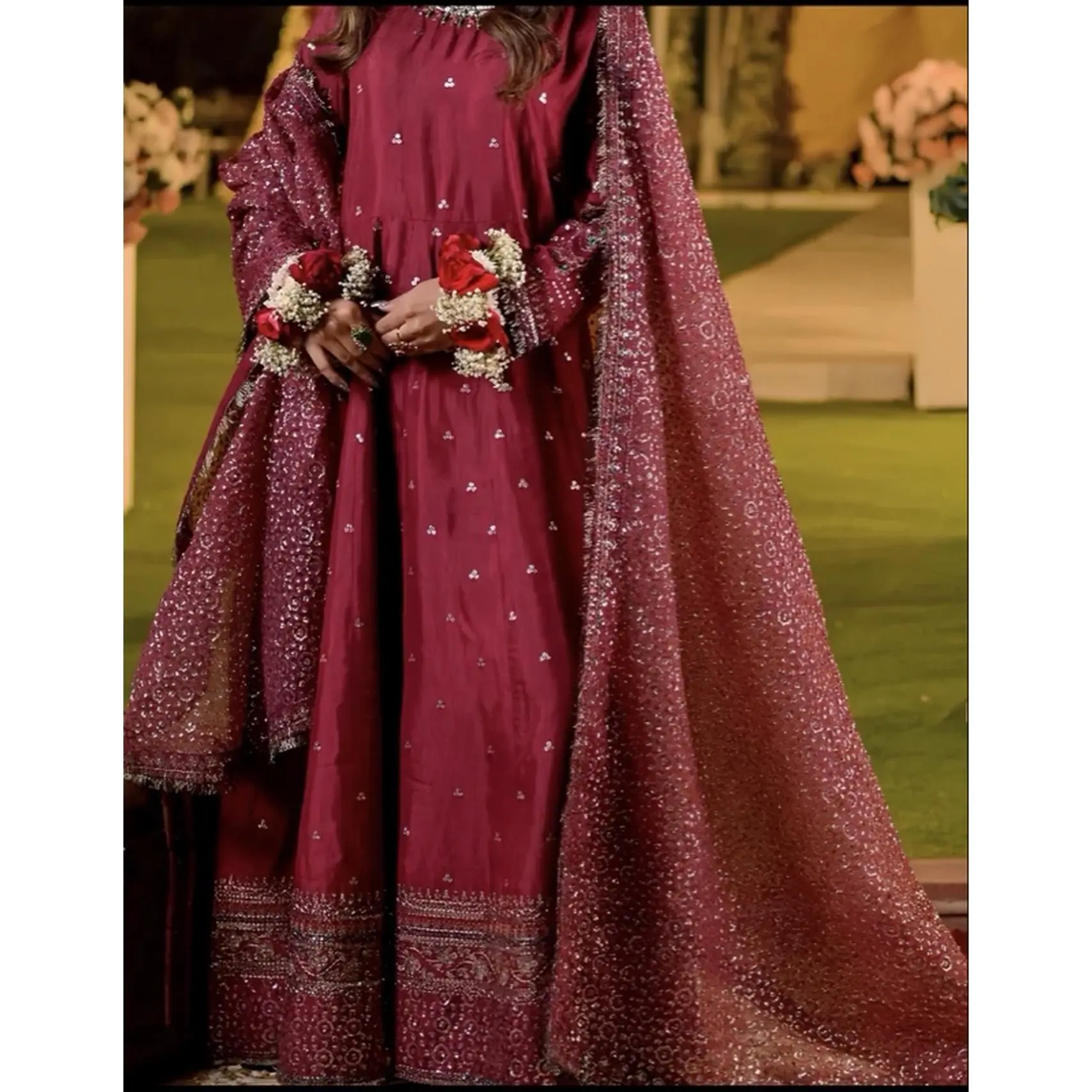 Women's Pret Rafia Khas AL-1307 Maroon Raw Silk Suit with Elegant Organza Dupatta for Festive Occasions