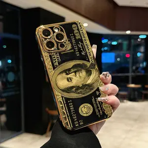 Gold-Plated TPU Smartphone Cover, Mobile Phone Accessories - Premium Texture, Classic Elements, Inventive Designs, Multi-Model Protection - Compatible with iPhone X/XS/XS Max/11/12/13/14/15/16/17, Ideal Holiday Gift for Loved Ones