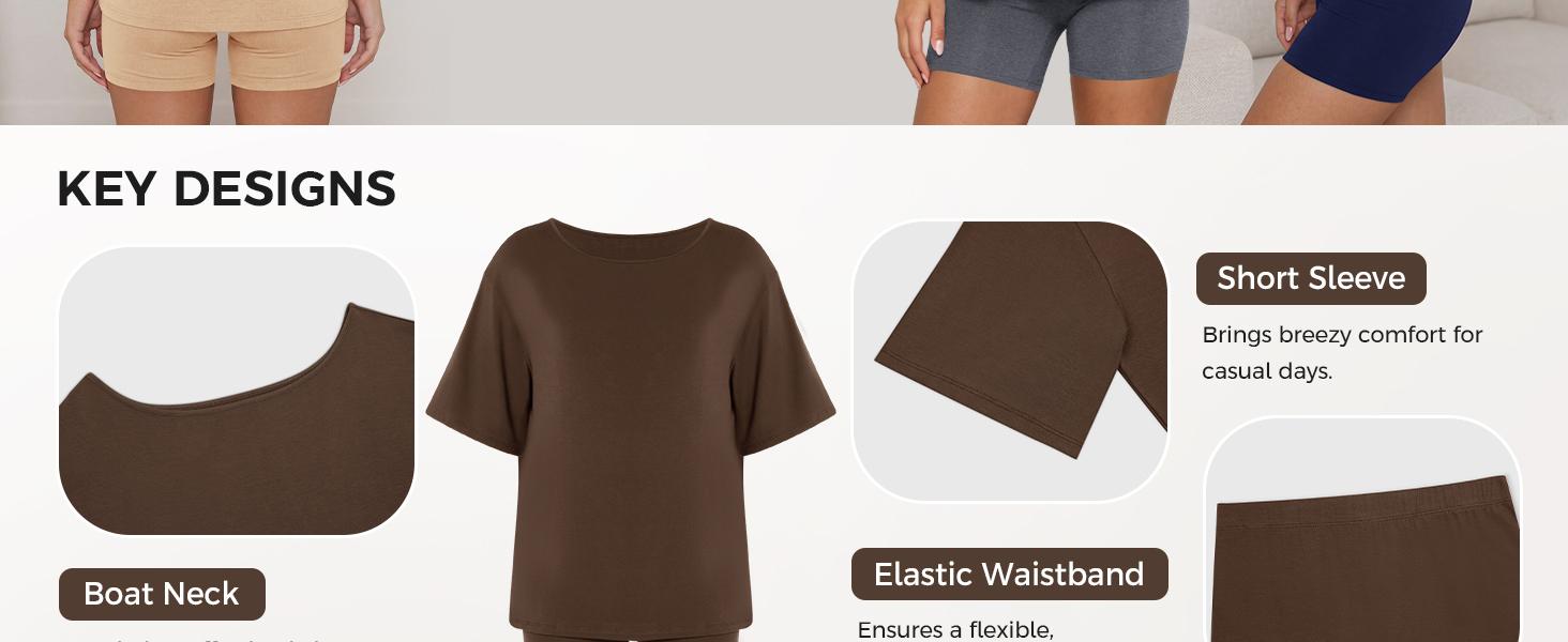 Fisoew Women’s Casual Two Piece Lounge Set Off Shoulder Top & Fitted Shorts Springtok Loungewear Pajama Nightwear Womenswear Clothes Matching pajama pants pajamas sets for women pajama sets women pj sets for women pajamas Fisoew Women’s Casual Two Piece Lounge Set Off Shoulder Top & Fitted Shorts Springtok Loungewear Pajama Nightwear Womenswear Clothes Matching pajama pants pajamas sets for women pajama sets women pj sets for women pajamas