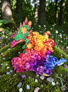 Cedar the Flower Dragon Sculpture