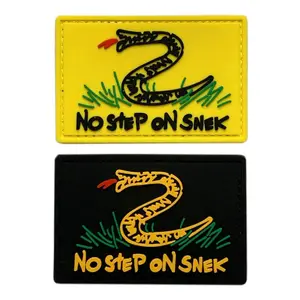 No Step on Snek Patch [2PC Bundle - 3D-PVC Rubber -“Hook” Fastener -SPV1,2]