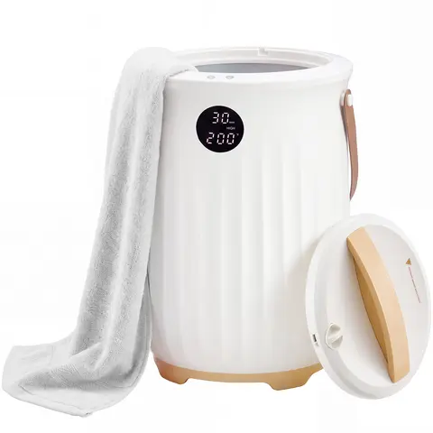 20L Towel Warmer Bucket, Fast Heating Hot Towel Warmer for Bathroom, 360° Even Heating, LED Display & Timer, Auto Shutoff Safety Protection, Built-in Aroma Holder, Warms Towels, Robes & Blankets
