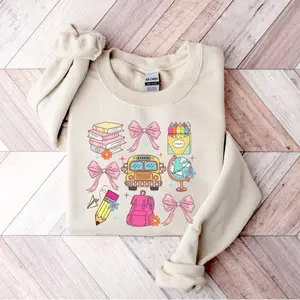 Coquette School Shirt,Back To School Shirts,Teacher Coquette Pink Bow T-Shirt,Cute Teacher Gift,First Day of School Tee,Teacher Appreciation