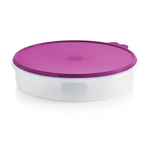 Round Freezer Container - Leak-Proof Airtight Seal for Baked Goods & Pies - Dishwasher Safe - Freezer Safe Up to -25°C
