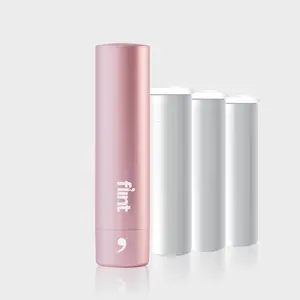 Flint Mini Lint Roller Rose Gold - 90 Sheets Value Pack - Compact Retractable Design - Extra Sticky Sheets for Clothes - Recycled Paper Refills - Safe for Al.l Fabrics