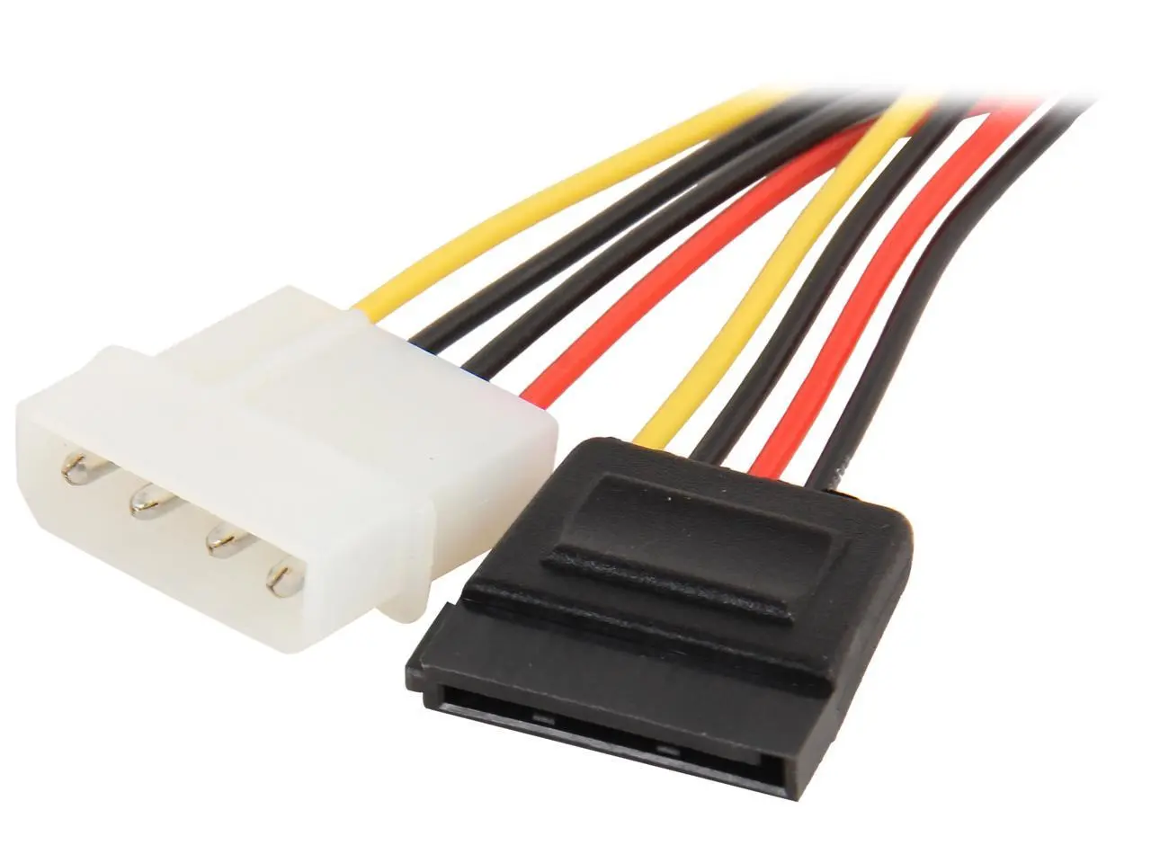 Nippon Labs POW-S6110-6IN 6 in. 5.25 Male to SATA Internal DC Adaptor Cable Female to Male