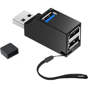 USB 3.0 Hub, 3-Port High Speed Splitter, Plug and Play USB Hub for MacBook, MAC Pro/Mini, iMac, Surface Pro, XPS, Notebook PC, USB Flash Drives, Mobile HDD