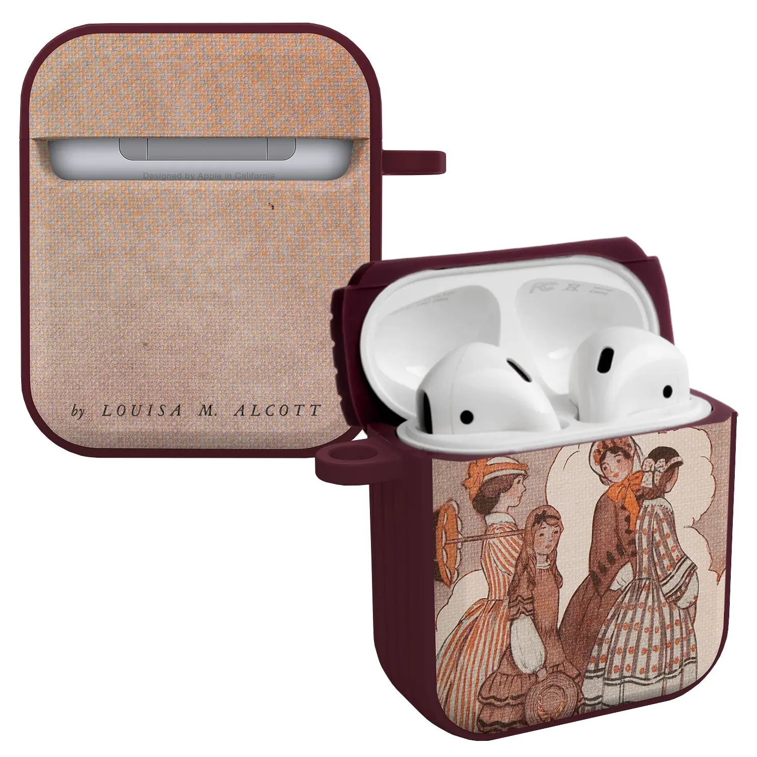 Affinity Bands Classic Books HDX Case Cover Compatible with Apple AirPods Gen 1 & 2
