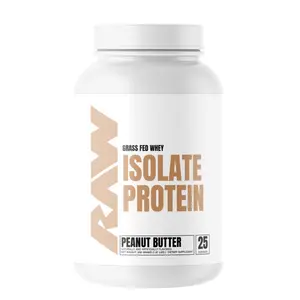 RAW Whey Isolate Protein Powder – 25g Grass-Fed Protein per Serving – Micro-Filtered, Low Carb, Low Fat – Muscle Growth & Recovery – 25 Servings