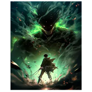 Levi Ackerman Attack on Titan Anime Poster, Levi AOT Anime Manga Posters Decor Photo