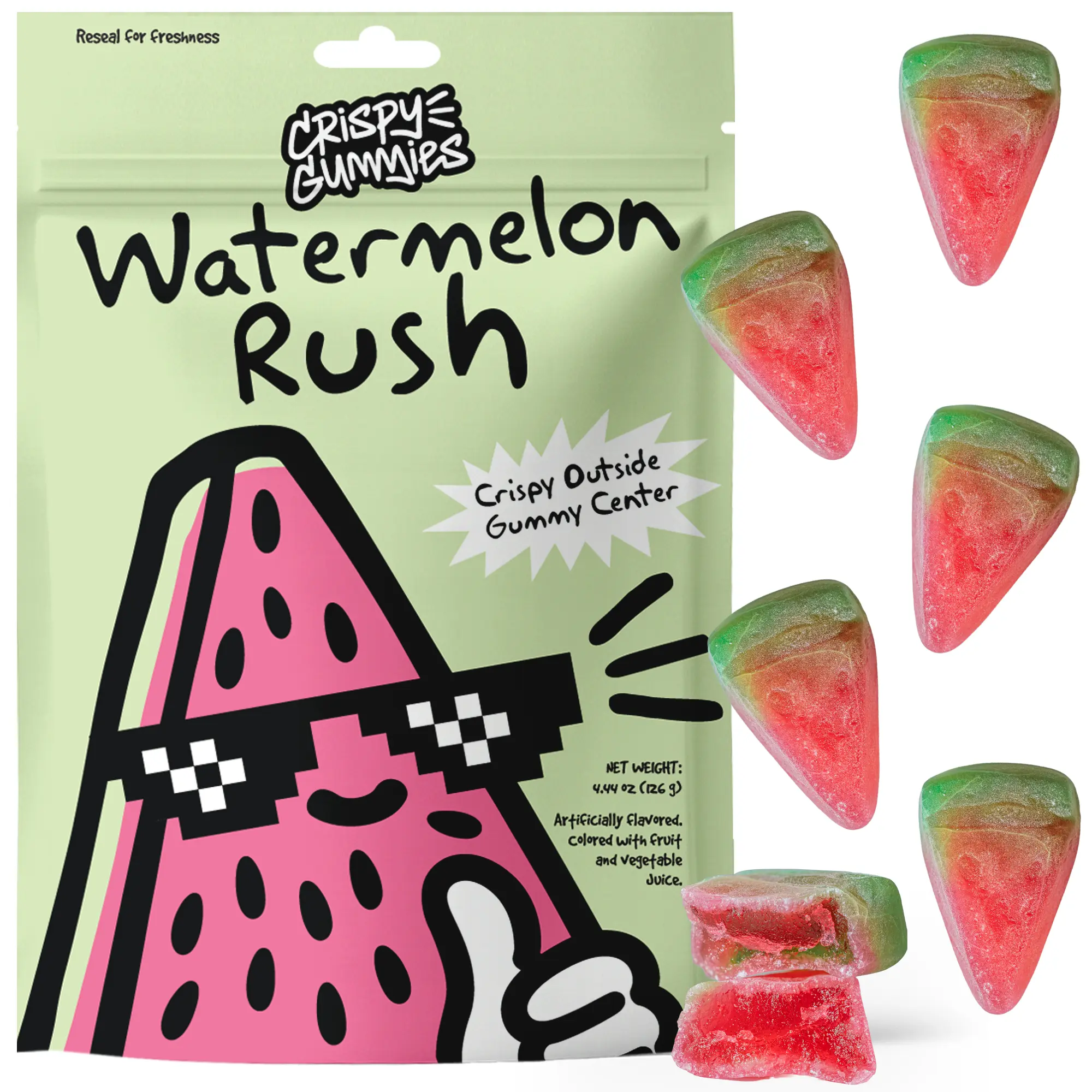 Crispy Gummies Watermelon Rush - 4.44oz
