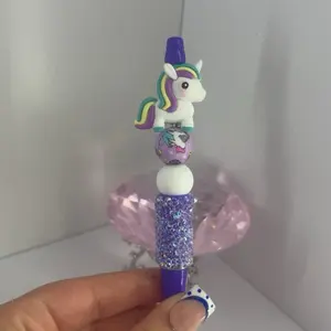 Unicorn Beaded Pen - Cute Decorative Writing Pen