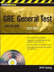 USED-Cliffsnotes GRE General Test [With CDROM] by Btps Testing (Paperback)