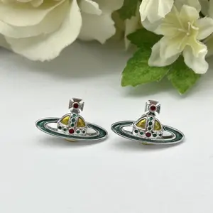 Pre-owned vivienne westwood As Shown Shoulder Bags Nano Solitaire Earrings vi0909kk