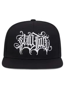 1 Piece Men's Fashion Embroidery Baseball Cap, Trendy Summer Sports Flat-Brimmed Hat, Casual Hiphop Fashion Accessories For Women Teenagers, Fitted Snapback Hats