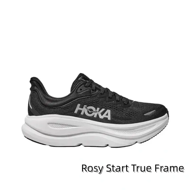 Two-Tone Black White Cushioned Lifestyle Footwear | Sweat-Evaporating Breathable Mesh Fabric | Household Daily Chores & Suburban Casual Outdoor Wandering | Improve Internal Air Circulation to Ease Chronic Foot Tiredness and Stuffy Discomfort