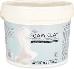 White Modeling  Clay Pro - Air Dry, Squishy,Pliable - Molding Clay for Adult Arts & Crafts Project, Bake,3 LBS / 1.36 KG Bucket,  3  & up