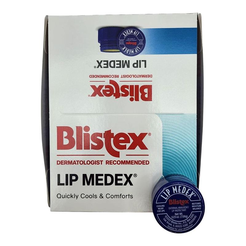 Blistex Lip Medex 0.25-Ounce Pack of 12 Moisturizing with Cooling Action for Sore Lips