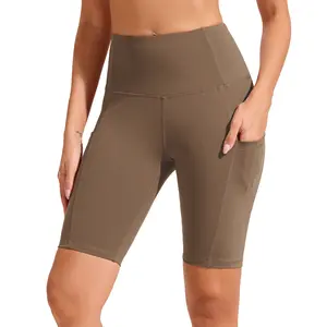 SHOWITTY Outlets Womens High Waisted Biker Shorts with Pockets – Soft Stretch Workout Shorts for Yoga, Gym & Everyday Wear