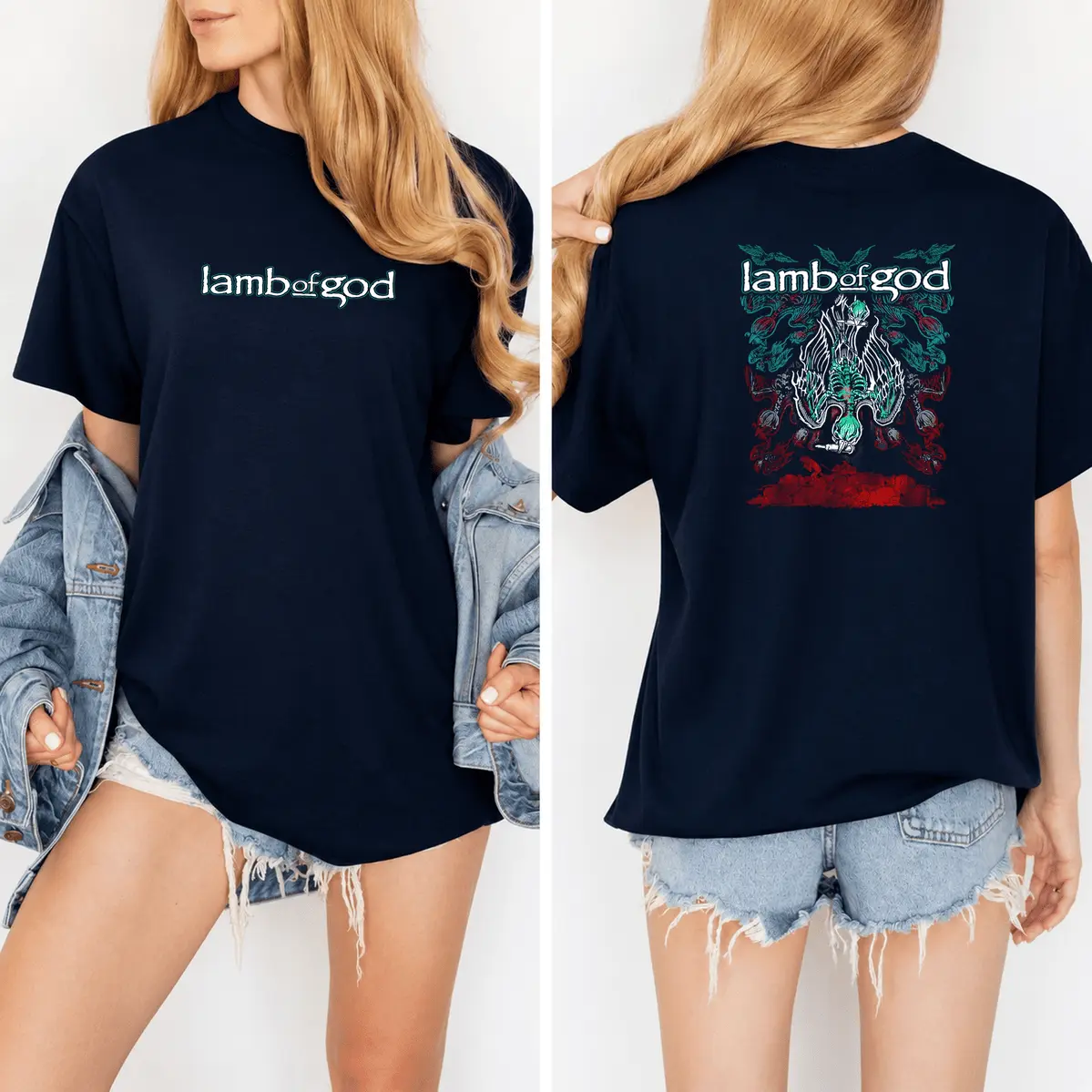 Vintage Lamb Of God Camiseta Ashes Of The Wake Band T Shirts Ed Tee Vintage Clothing Rock Concert Outfits _668 Go-To Cotton Hoodie & Sweatshirt for Men & Women