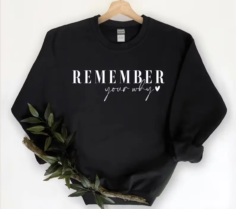 Remember Your Why! Sweatshirt, Motivational Sweatshirt, Inspirational Hoodie, Self Love Shirt, Motivational Gift