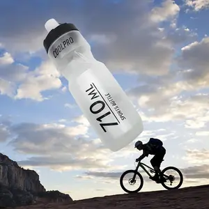 24oz Sports Water Bottle, Portable Large Capacity Squeezable Sports Drinking Cup with Lid, Drinking Bottle for Outdoor Cycling Hiking