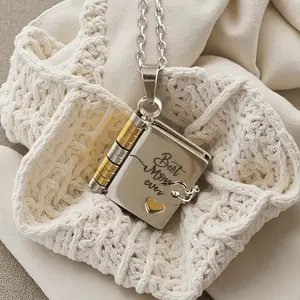 Book Necklace for Mom | Mother’s Day, Birthday & Memorial Gift | Love Jewelry | A Letter for Mom