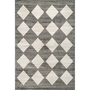 Gianna Contemporary Geometric Checker Tile Area Rug
