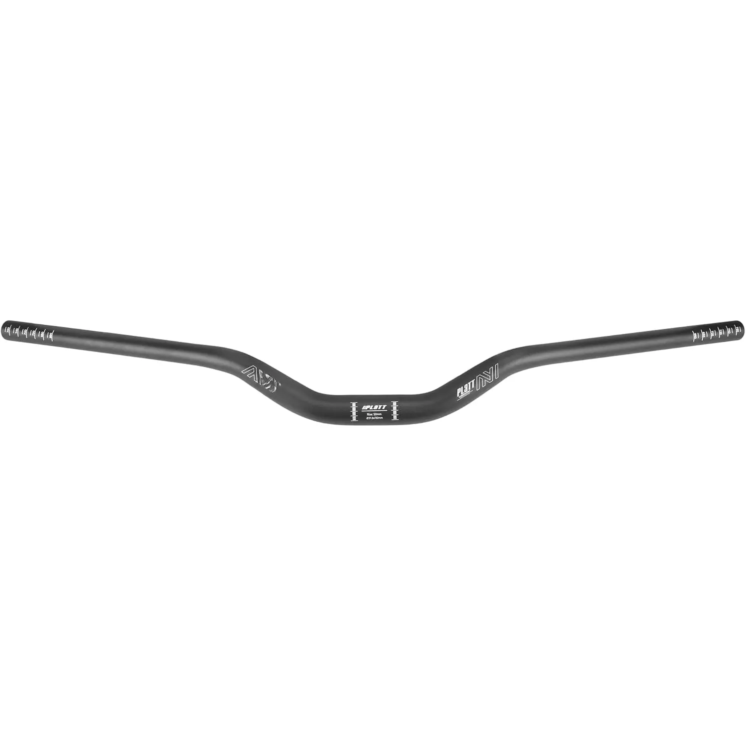 25.4/31.8mm Mountain Bike Riser Handlebar, (30mm, 55mm, 70mm, 90mm,120mm,160mm) High Riser Aluminum Alloy MTB Bicycle Bar (31.8mm-780mm, 50mm Rise)