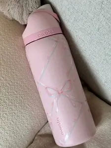 Owala Pink Bow Holiday Version 32Oz Stainless Steel Insulated Water Bottle