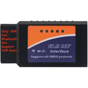 WiFi ELM327 OBD2 Adapter Scanner Reader for iOS iPhone and Android Phones OBD2 to WiFi OBD 2 ELM 327 Adapter Scanner Diagnostic Scan Tools OBDii ELM327 Interface Code Readers for Ford GM Chevy etc