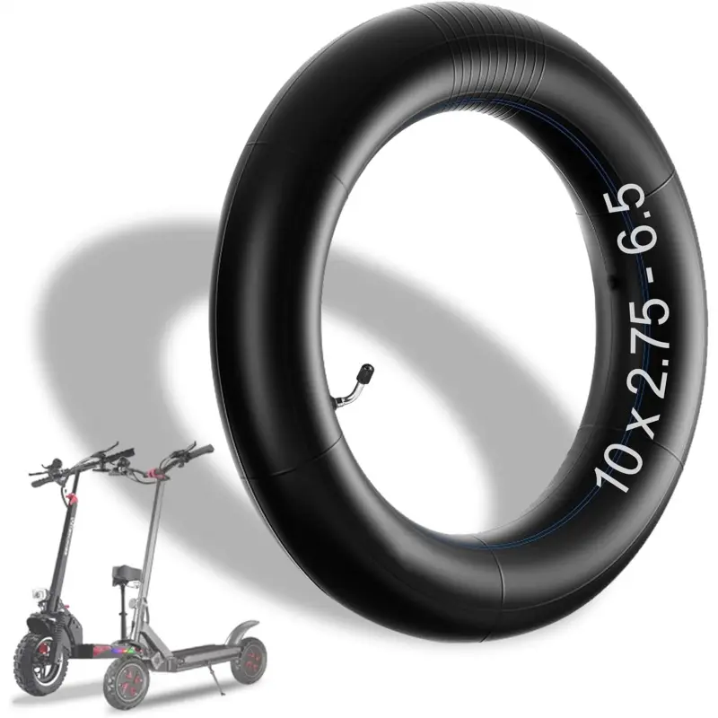10x2.75 Thickened Inner Tube & Outer Tires with Offset Valve Stem, Fit 10 Inch Electric Scooter & Self-balancing Scooter