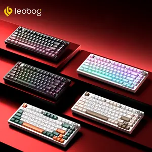 LEOBOG Hi75C Premium Customizable Triple-Mode Keyboard: Features brand-new switches, over 333 hours of battery life, 17 lighting effects, a smooth typing exp keyboard