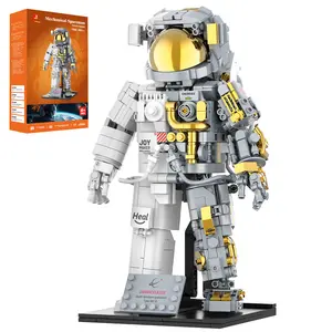 Celestial Voyager: The Silent Explorer - JMBricklayer Astronaut Building Set for Adults, Detailed Spaceman Model with Collector’s Display Stand (70131)