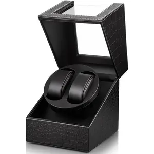 Automatic Double Watch Winder: 2 Slots Watch Winder Box for Women and Men's Automatic Watches with  Quiet  Dual Rotation Mode USB