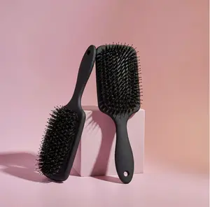 Nora Ross Growth Tool Natural Boar Bristle Paddle Brush for stronger, longer hair