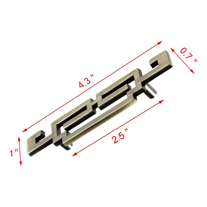 212 MAIN Steffi Drop Pull Handle 10-Pack - Die-Cast Zinc Vintage Antique Brass Hand-Finished Cabinet Hardware, 2.5" c.c. Center to Center, with Mounting Kit for Cabinets, Drawers